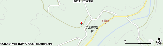奈良県宇陀市室生下笠間608周辺の地図