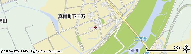 岡山県倉敷市真備町下二万2101周辺の地図