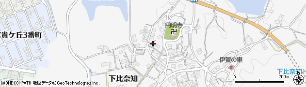 三重県名張市下比奈知2240周辺の地図
