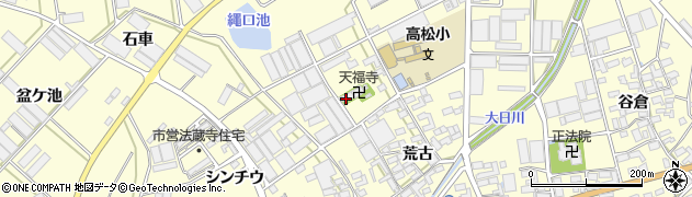 愛知県田原市高松町木場周辺の地図