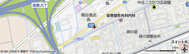 ネッツトヨタ岡山ビッグステージ倉敷中庄店周辺の地図