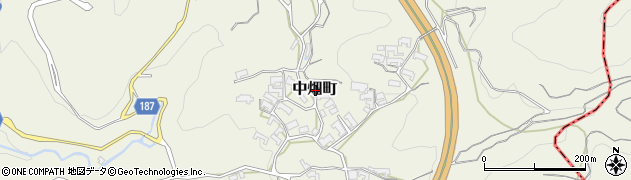 奈良県奈良市中畑町周辺の地図