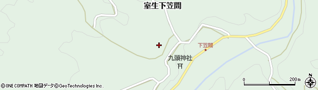奈良県宇陀市室生下笠間596周辺の地図