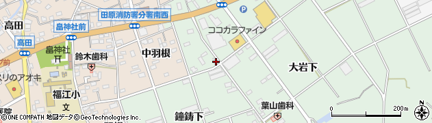 愛知県田原市古田町エゲノ前118周辺の地図