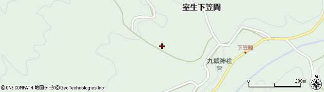 奈良県宇陀市室生下笠間636周辺の地図
