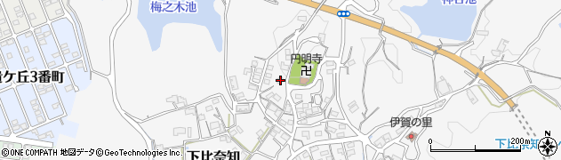 三重県名張市下比奈知2242周辺の地図