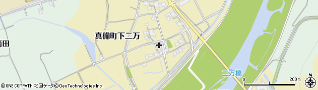 岡山県倉敷市真備町下二万2099周辺の地図