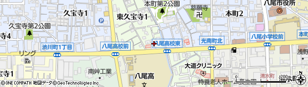 八尾典礼会館周辺の地図