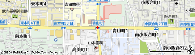 青山町周辺の地図
