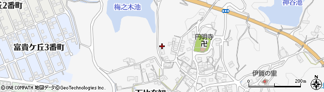 三重県名張市下比奈知2259周辺の地図