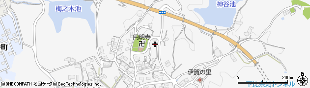 三重県名張市下比奈知1689周辺の地図