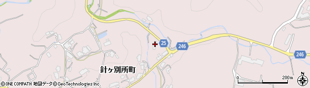 奈良県奈良市針ヶ別所町458周辺の地図