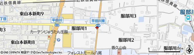 平田川東周辺の地図