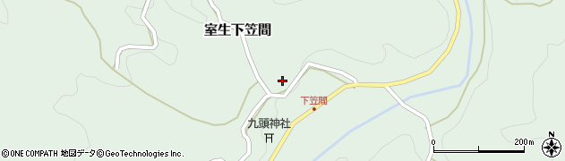 奈良県宇陀市室生下笠間387周辺の地図