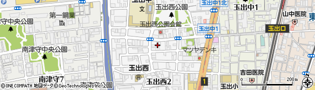 大阪府大阪市西成区玉出西周辺の地図