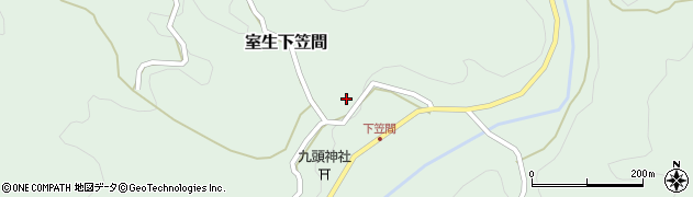 奈良県宇陀市室生下笠間383周辺の地図