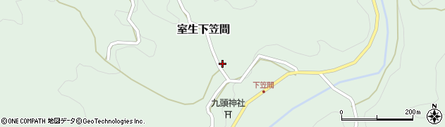 奈良県宇陀市室生下笠間379周辺の地図