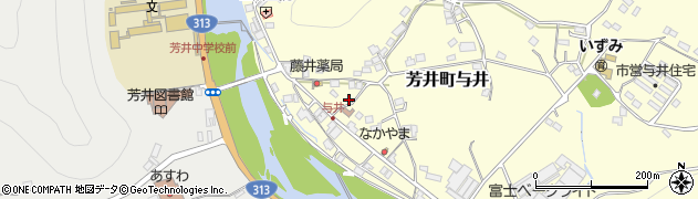 岡山県井原市芳井町与井129周辺の地図