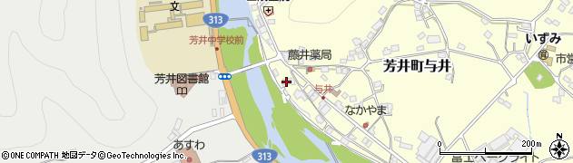 岡山県井原市芳井町与井38周辺の地図