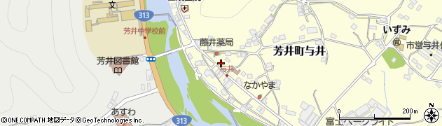 岡山県井原市芳井町与井135周辺の地図