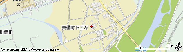 岡山県倉敷市真備町下二万2065周辺の地図