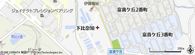 三重県名張市下比奈知1219周辺の地図