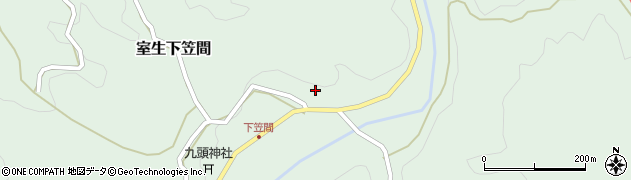 奈良県宇陀市室生下笠間307周辺の地図