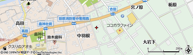 愛知県田原市古田町エゲノ前181周辺の地図