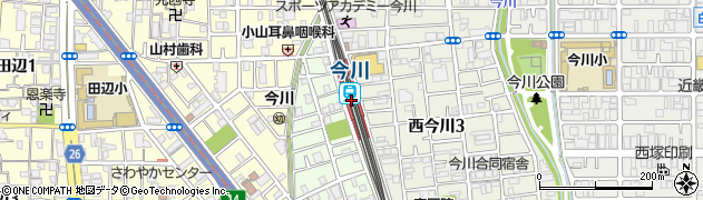 今川駅周辺の地図