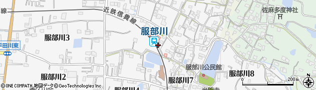 大阪府八尾市周辺の地図