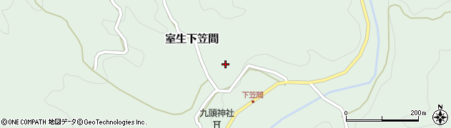 奈良県宇陀市室生下笠間376周辺の地図