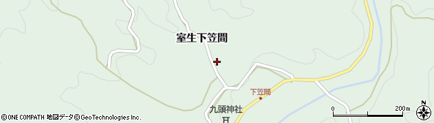 奈良県宇陀市室生下笠間257周辺の地図