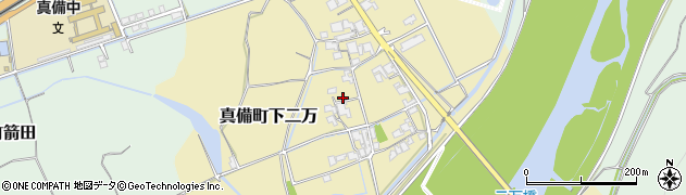 岡山県倉敷市真備町下二万2074周辺の地図