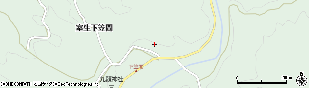 奈良県宇陀市室生下笠間295周辺の地図