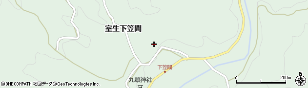 奈良県宇陀市室生下笠間373周辺の地図