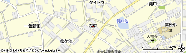 愛知県田原市高松町石車周辺の地図