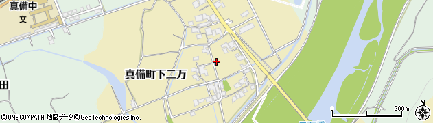 岡山県倉敷市真備町下二万2077周辺の地図