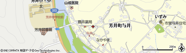 岡山県井原市芳井町与井124周辺の地図