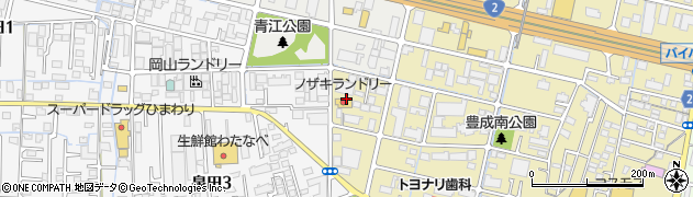 岡山県岡山市南区豊成周辺の地図