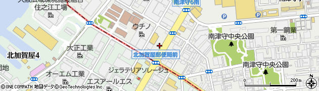 眼鏡市場大阪南津守店周辺の地図