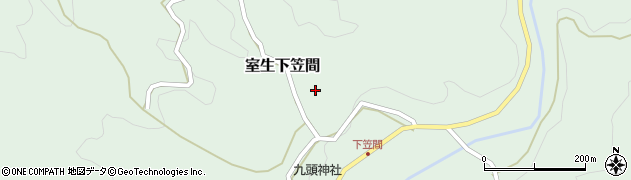 奈良県宇陀市室生下笠間259周辺の地図