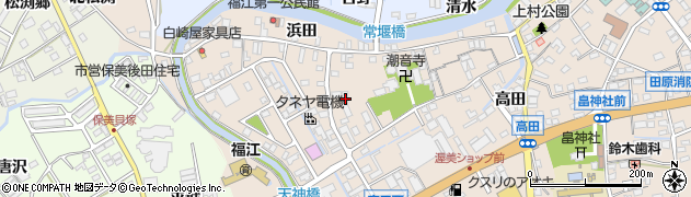 愛知県田原市福江町原ノ島41周辺の地図