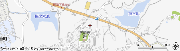 三重県名張市下比奈知1734周辺の地図