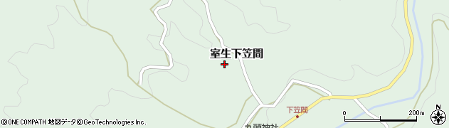 奈良県宇陀市室生下笠間504周辺の地図