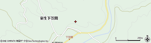 奈良県宇陀市室生下笠間278周辺の地図