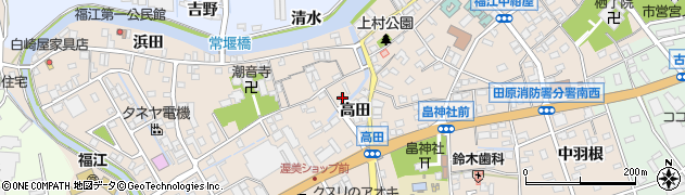 愛知県田原市福江町原ノ島5周辺の地図