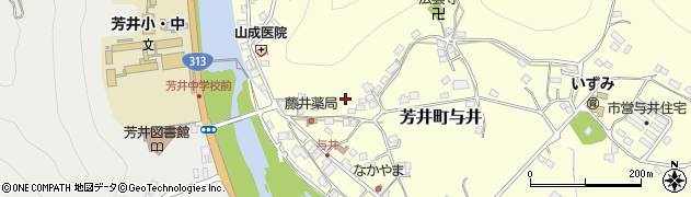岡山県井原市芳井町与井114周辺の地図