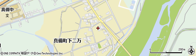 岡山県倉敷市真備町下二万2079周辺の地図