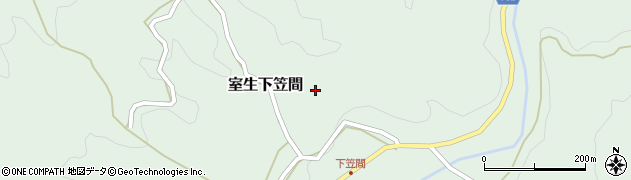 奈良県宇陀市室生下笠間267周辺の地図