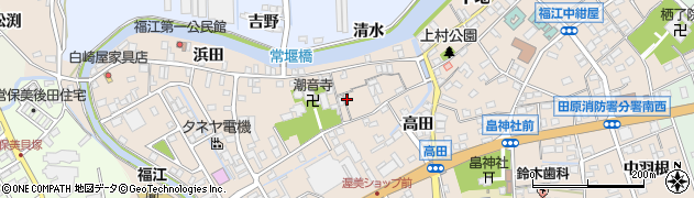愛知県田原市福江町原ノ島31周辺の地図
